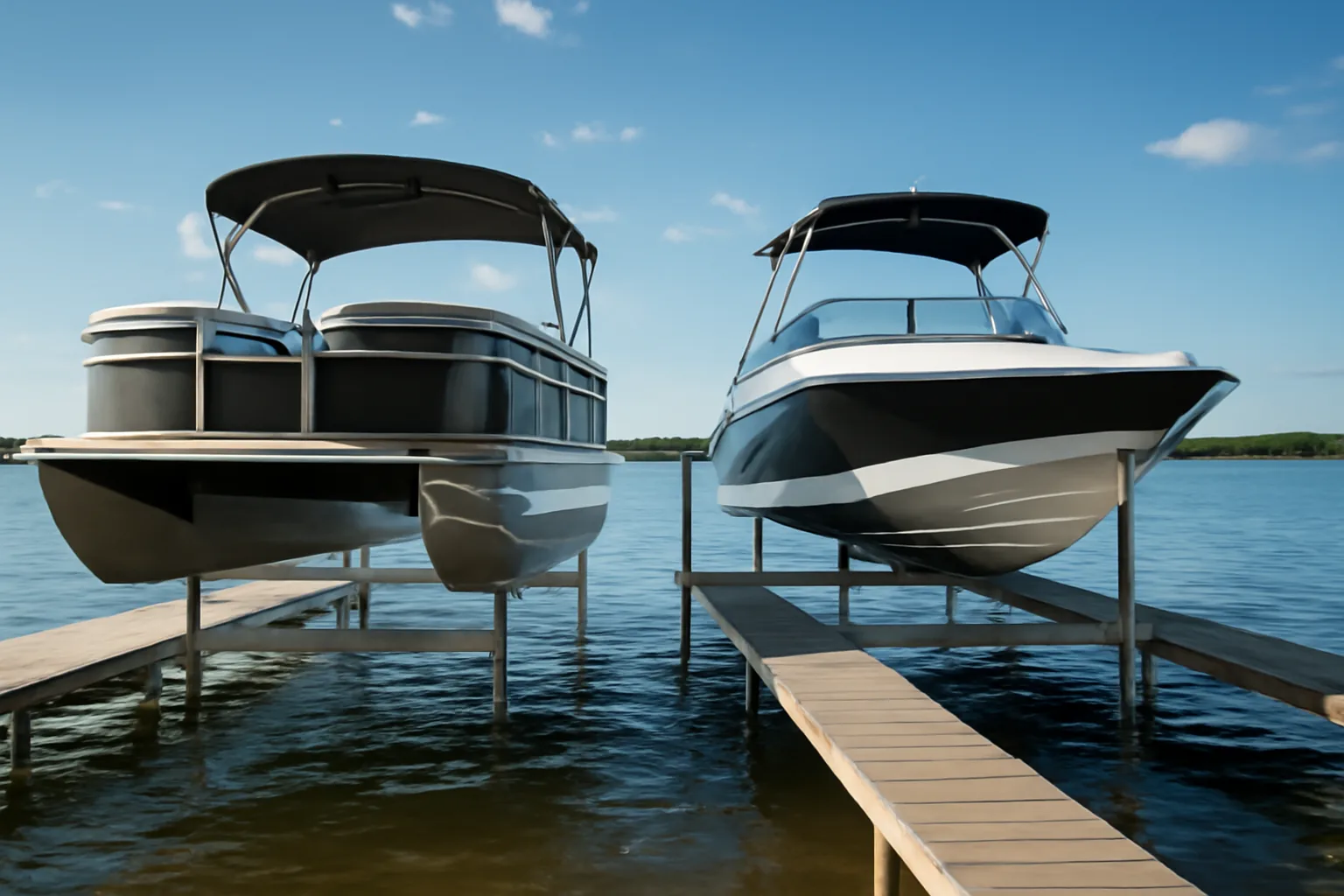 Cantilever vs Vertical Boat Lifts: Picking by Boat Weight
