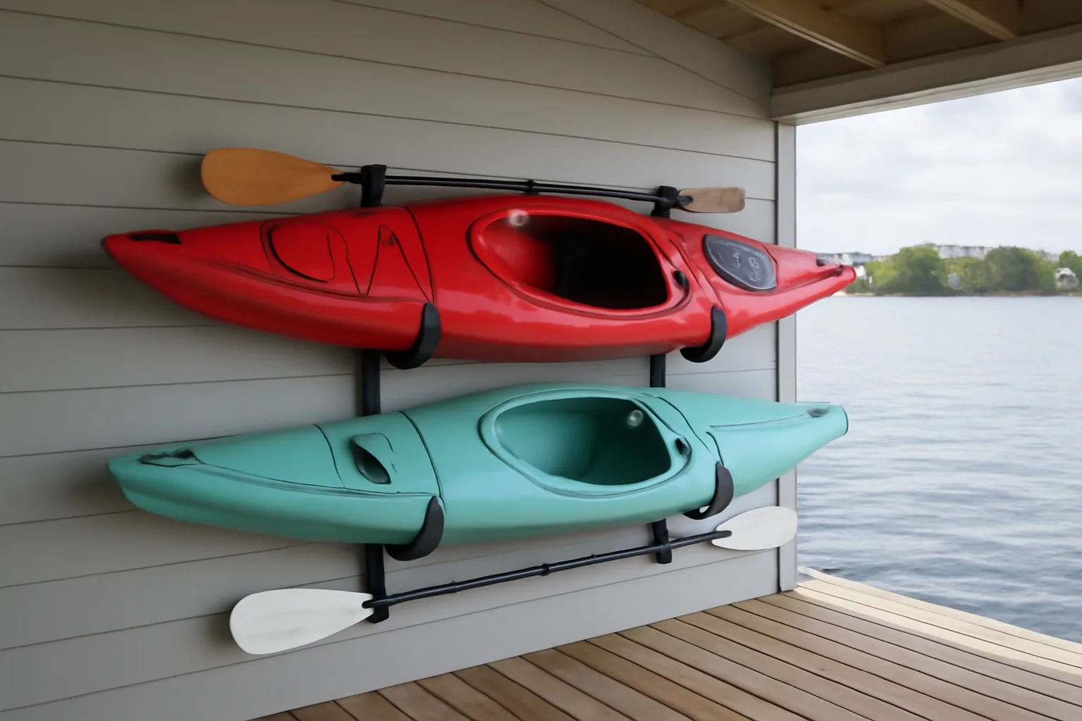 Kayak and SUP Storage That Does Not Rot or Rust