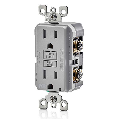 Leviton slim GFCI weather and tamper-resistant outlet, 15 amp